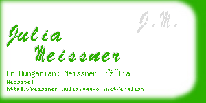 julia meissner business card